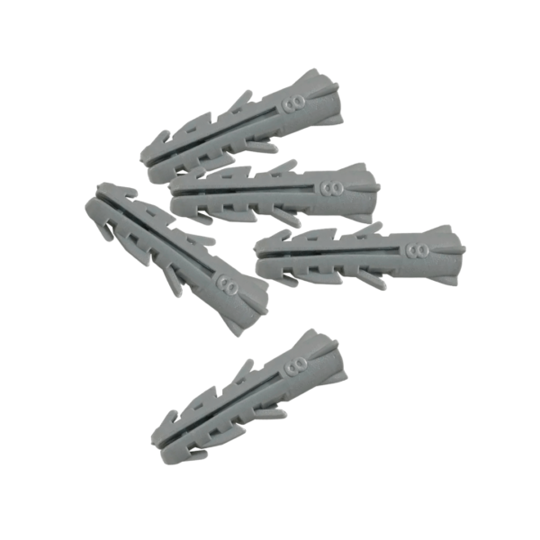 Bucha 8 mm, uma ótima aquisição para quem procura por acessórios para montar móveis, apresentando 6 garras pra melhor fixação.