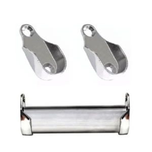 Suporte vara de cabide utilizado em armarios, para tubos oblongos de cabideiro