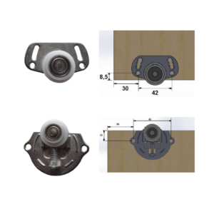 Sistema com Sustentação 30 Kg, Recomenda-se utilizá-lo com a opção de embutir ou sobrepor em armários, contando com a sustentação proveniente da base.