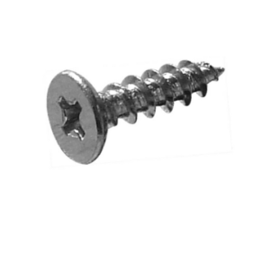 Parafuso Chip cabeça Chata p/ Madeiras em geral. Caixa com 500 pçs. Diâmetro do Parafuso: 4,0mm. Comprimento Total: 14mm. Rosca: Auto Cortante.
