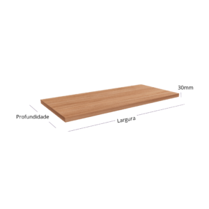 Prateleira de MDF 30 mm Maciça (200 - 1500mm)